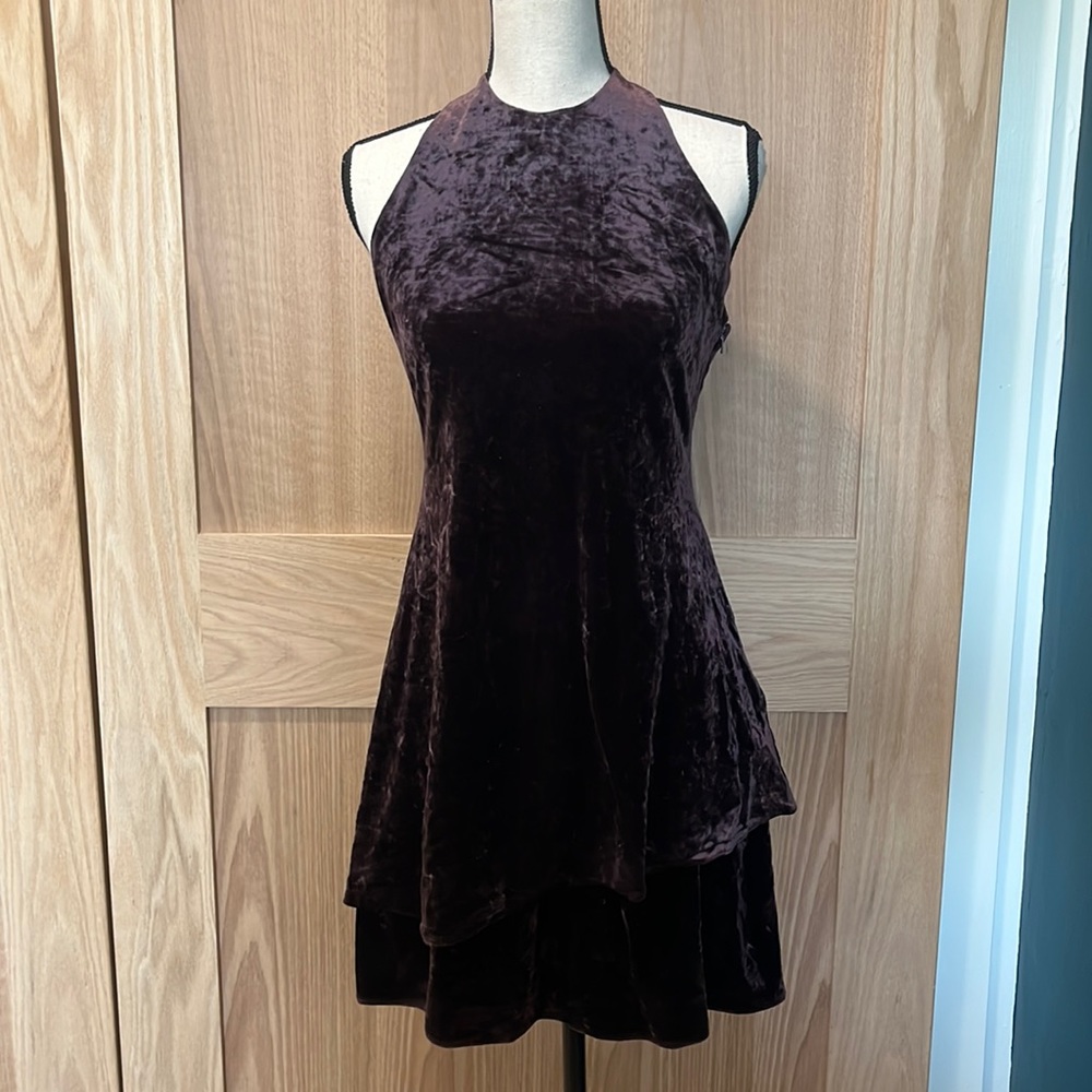 Ralph Lauren Vintage plum velvet dress